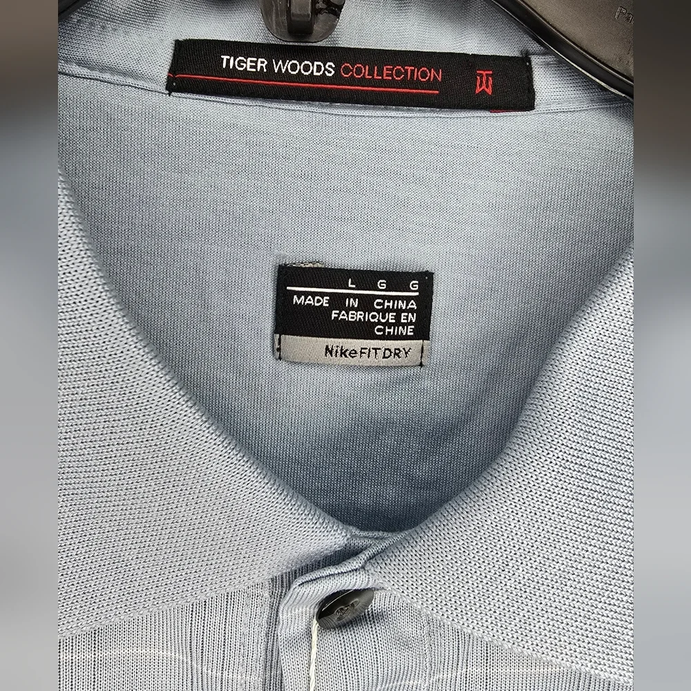 Nike Fit Dry Tiger Woods Collection Golf Polo Size Large‎